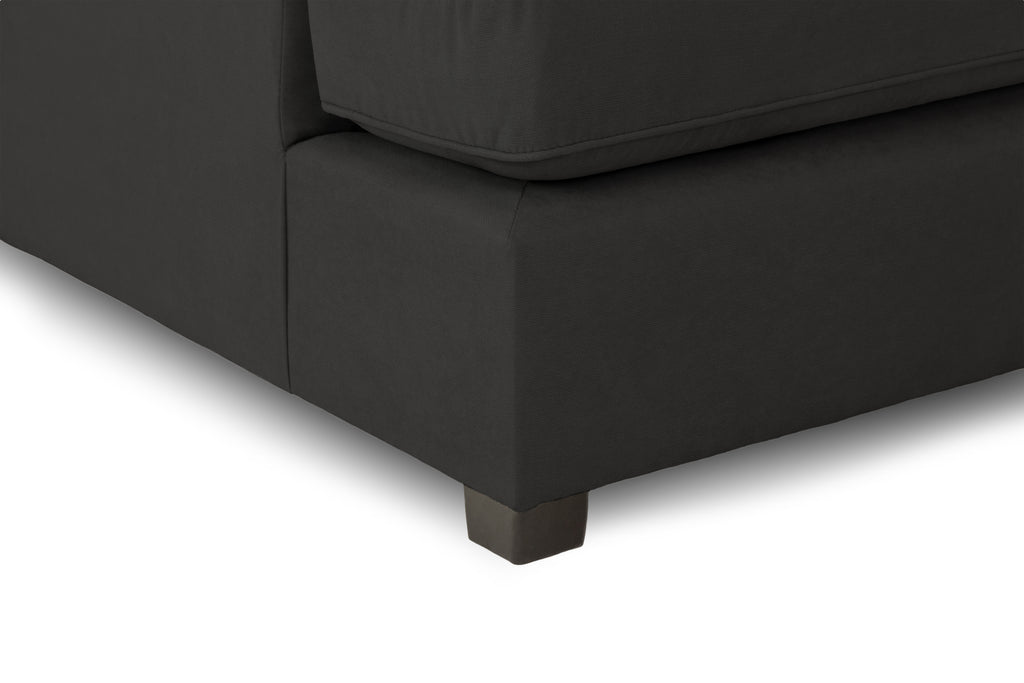 Eden Classic Sofa Black U Shape Corner