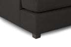 Eden Classic Sofa Black U Shape Corner