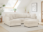 Eden Sofa Boucle Beige U Shape Corner