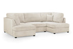Eden Sofa Boucle Beige U Shape Corner