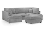 Eden Sofa Boucle Grey U Shape Corner
