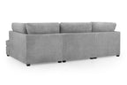 Eden Sofa Boucle Grey U Shape Corner
