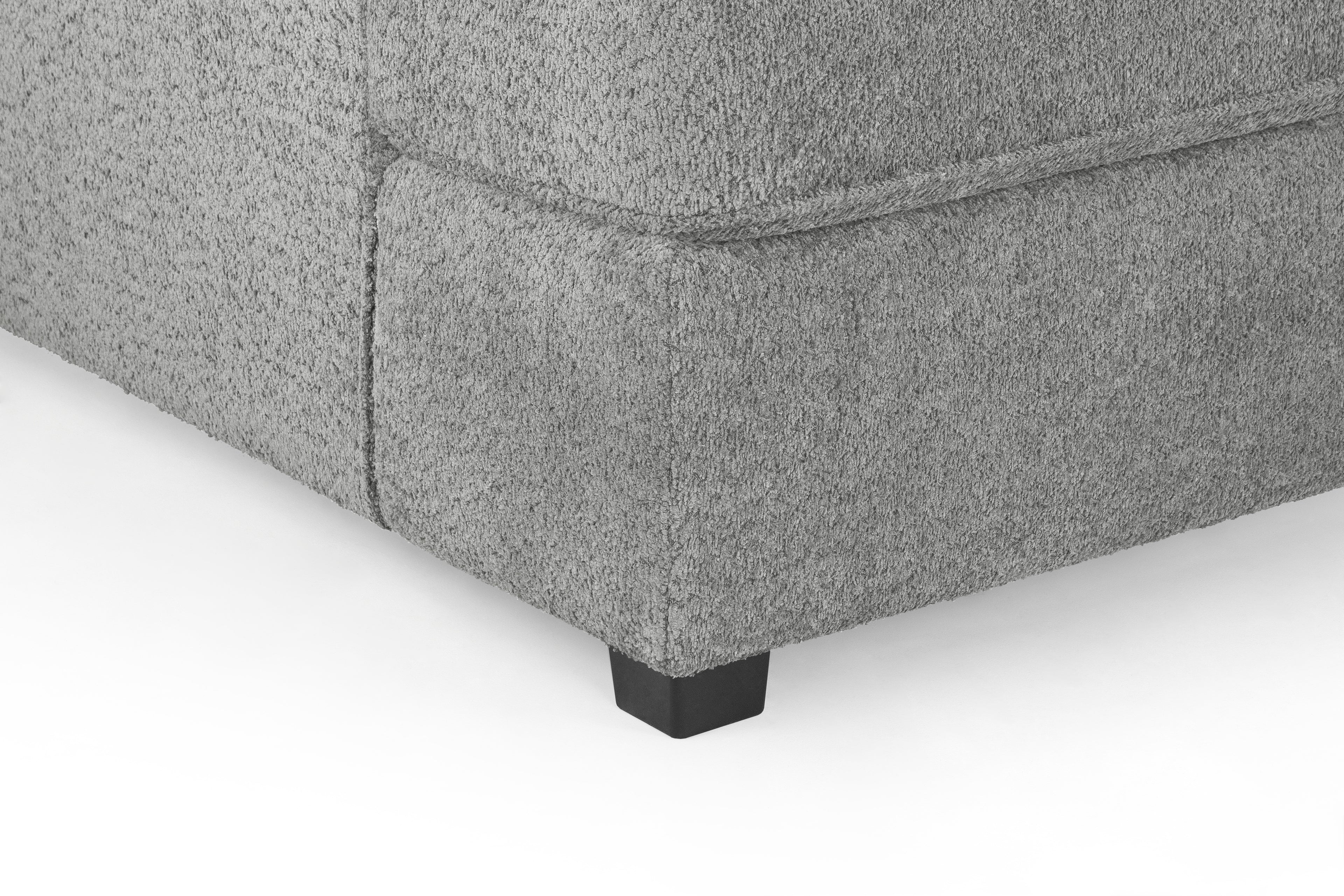 Eden Sofa Boucle Grey U Shape Corner