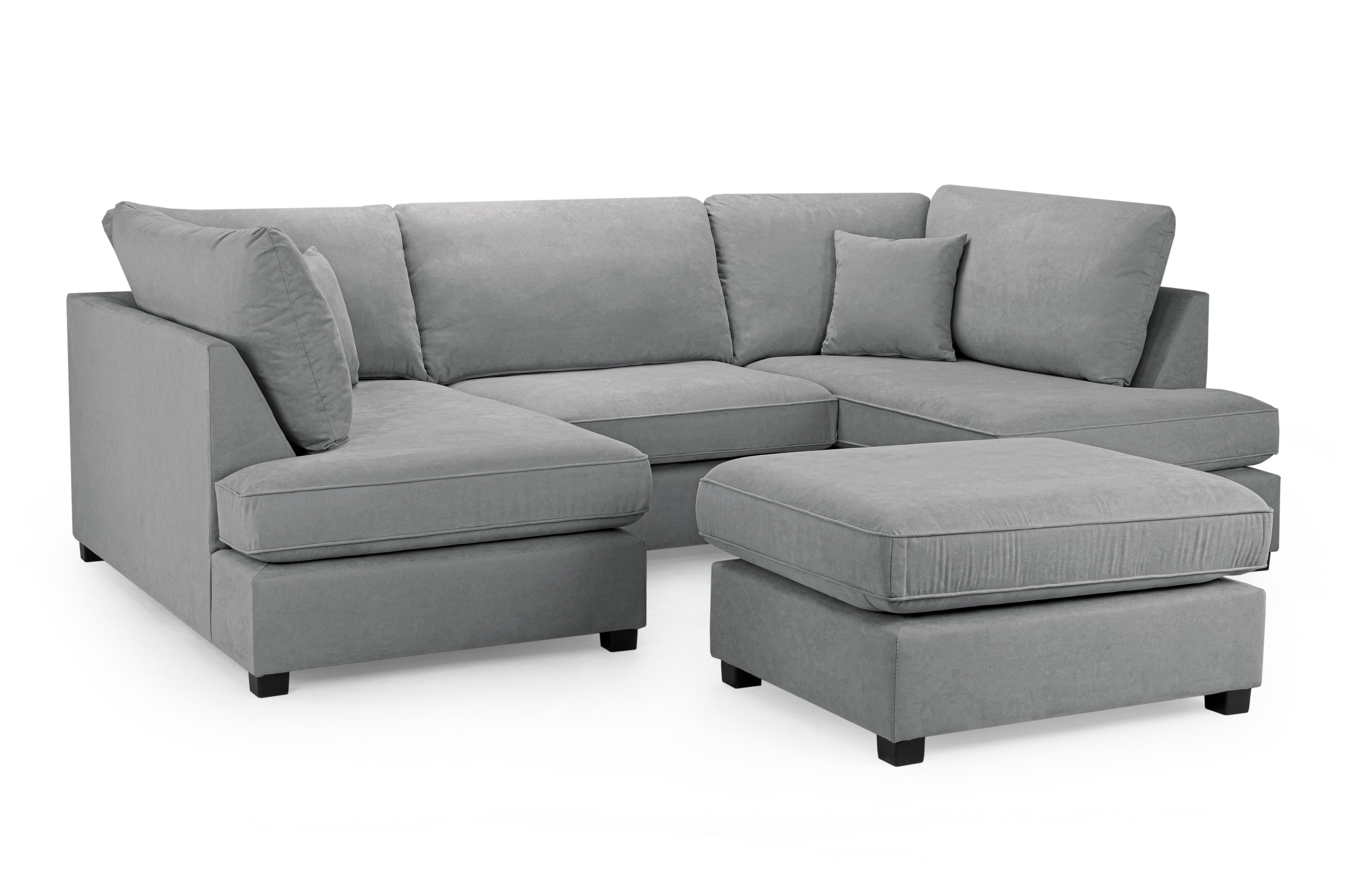 Eden Classic Sofa Grey U Shape Corner