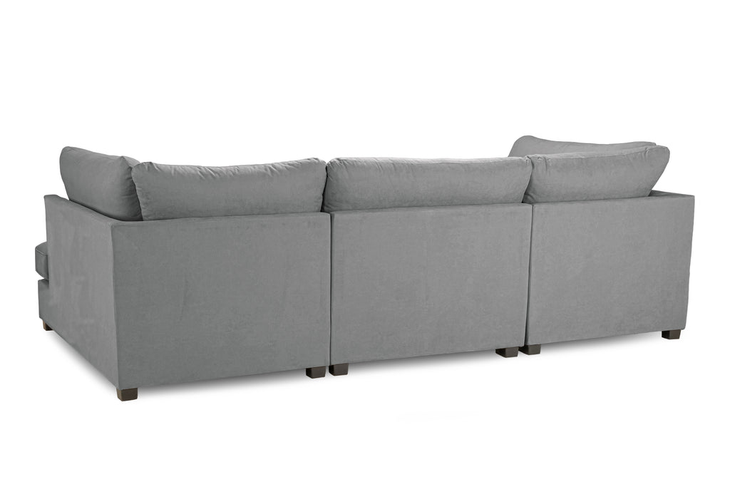 Eden Classic Sofa Grey U Shape Corner