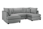 Eden Classic Sofa Grey U Shape Corner