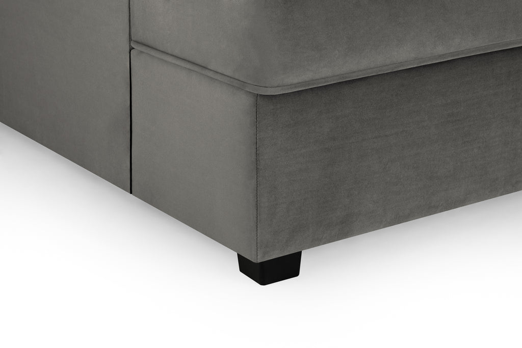 Eden Sofa Plush Grey U Shape Corner