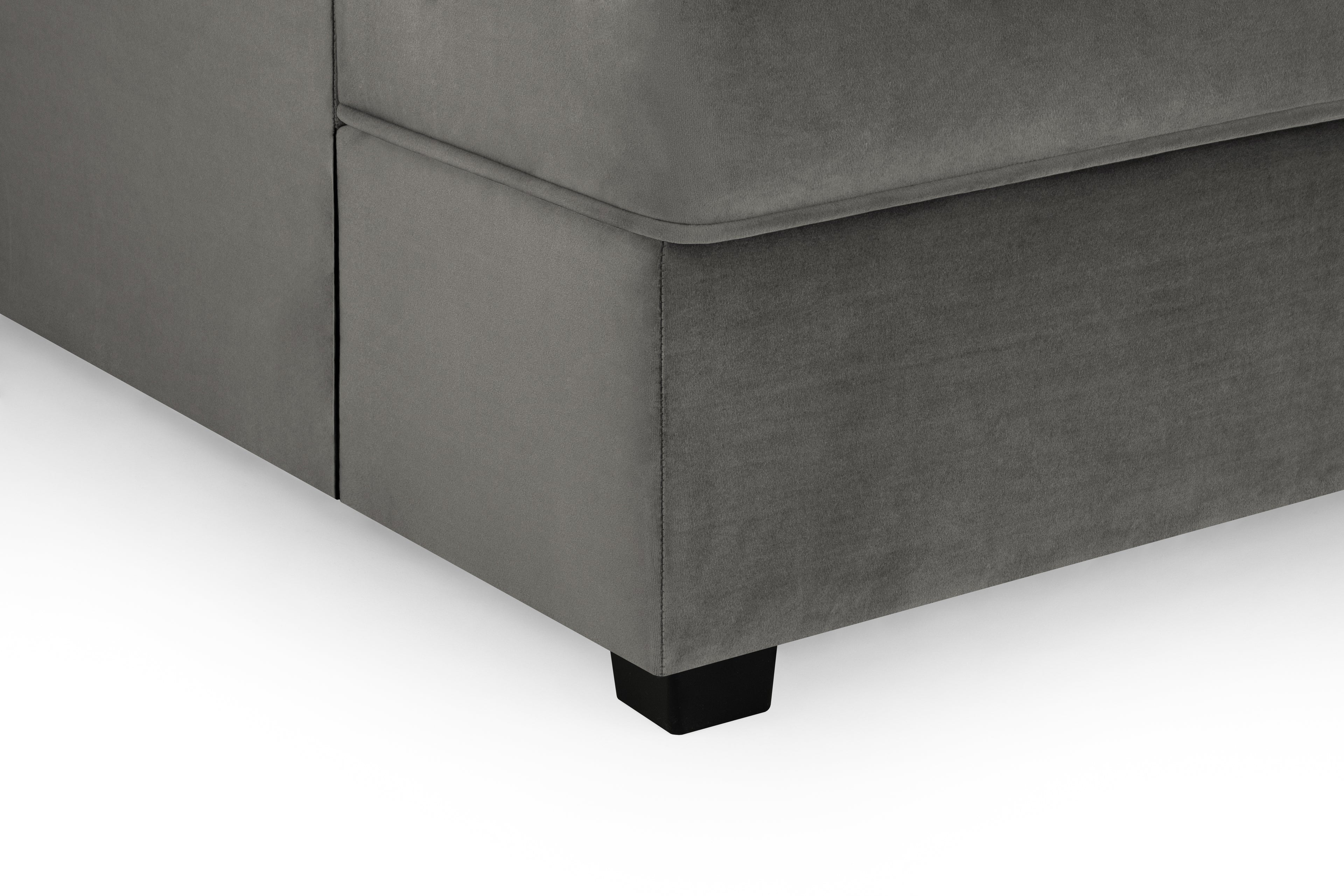 Eden Sofa Plush Grey U Shape Corner