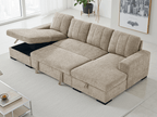 Float Sofabed Beige U Shape Corner - Sofa Sloth