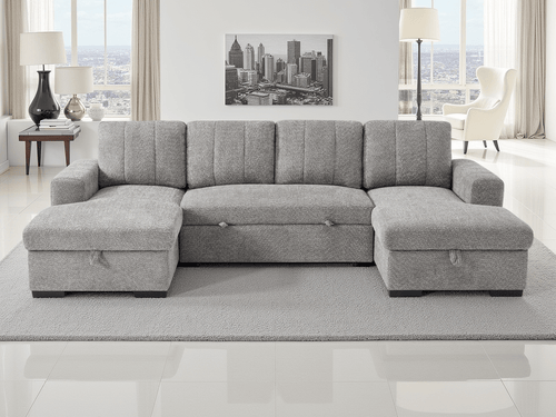 Float Sofabed Grey U Shape Corner - Sofa Sloth