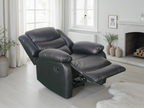 Floresta Manual Recliner Sofa Black Armchair