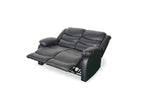 Floresta Manual Recliner Sofa Black 2 Seater