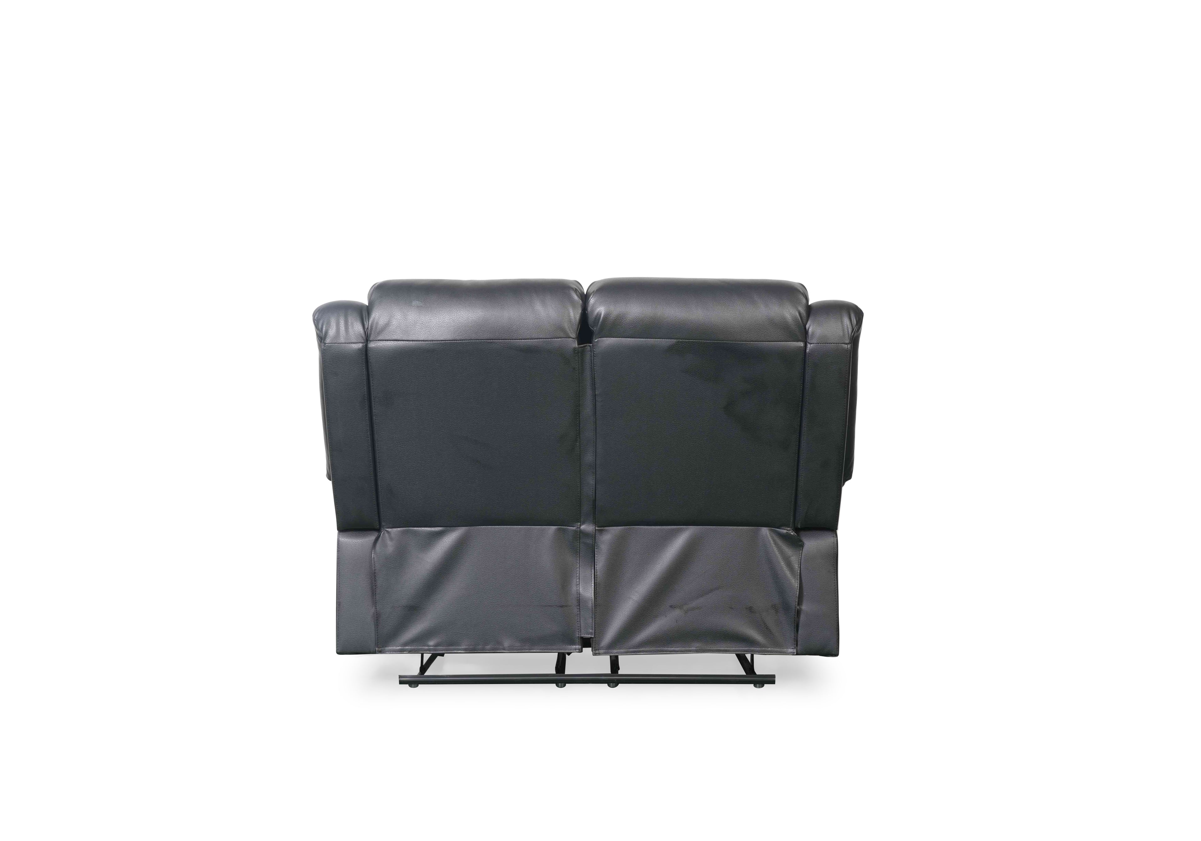 Floresta Manual Recliner Sofa Black 2 Seater