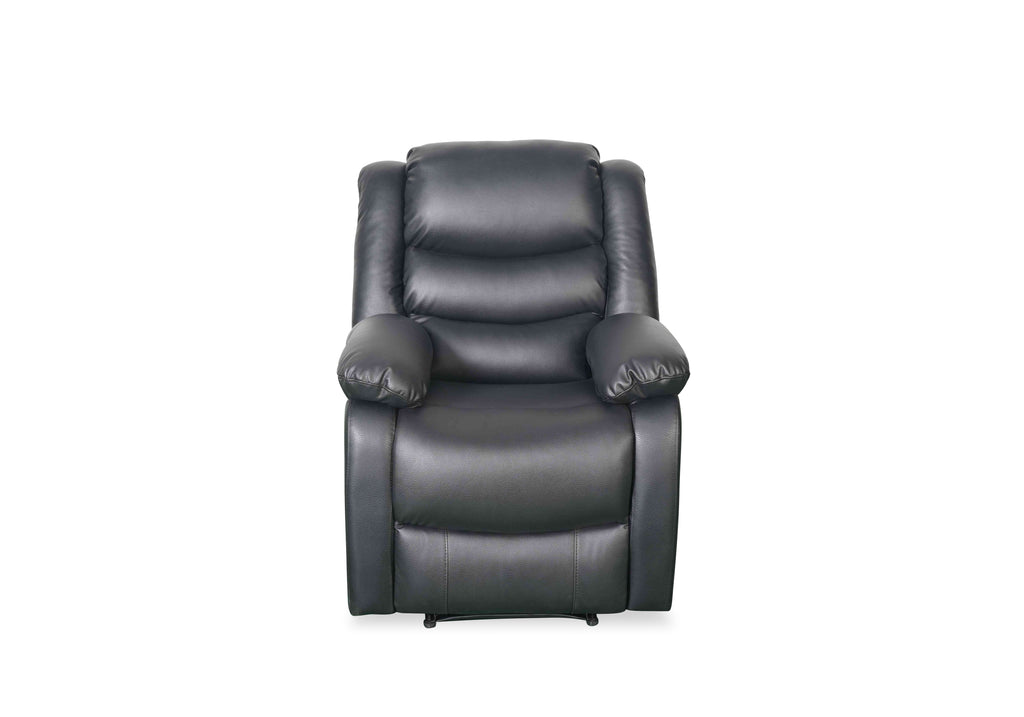 Floresta Manual Recliner Sofa Black Armchair