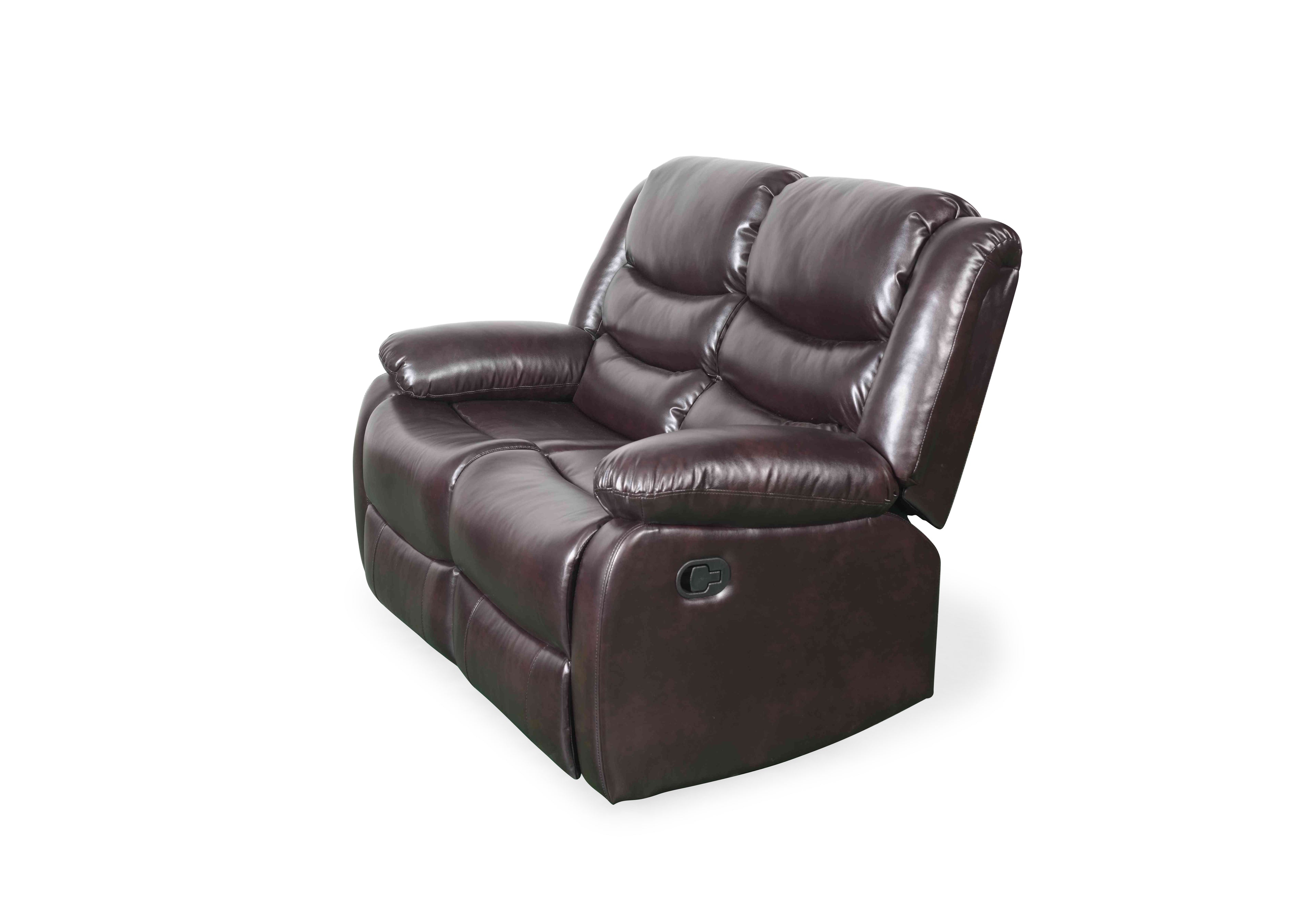 Floresta Manual Recliner Sofa Brown 2 Seater