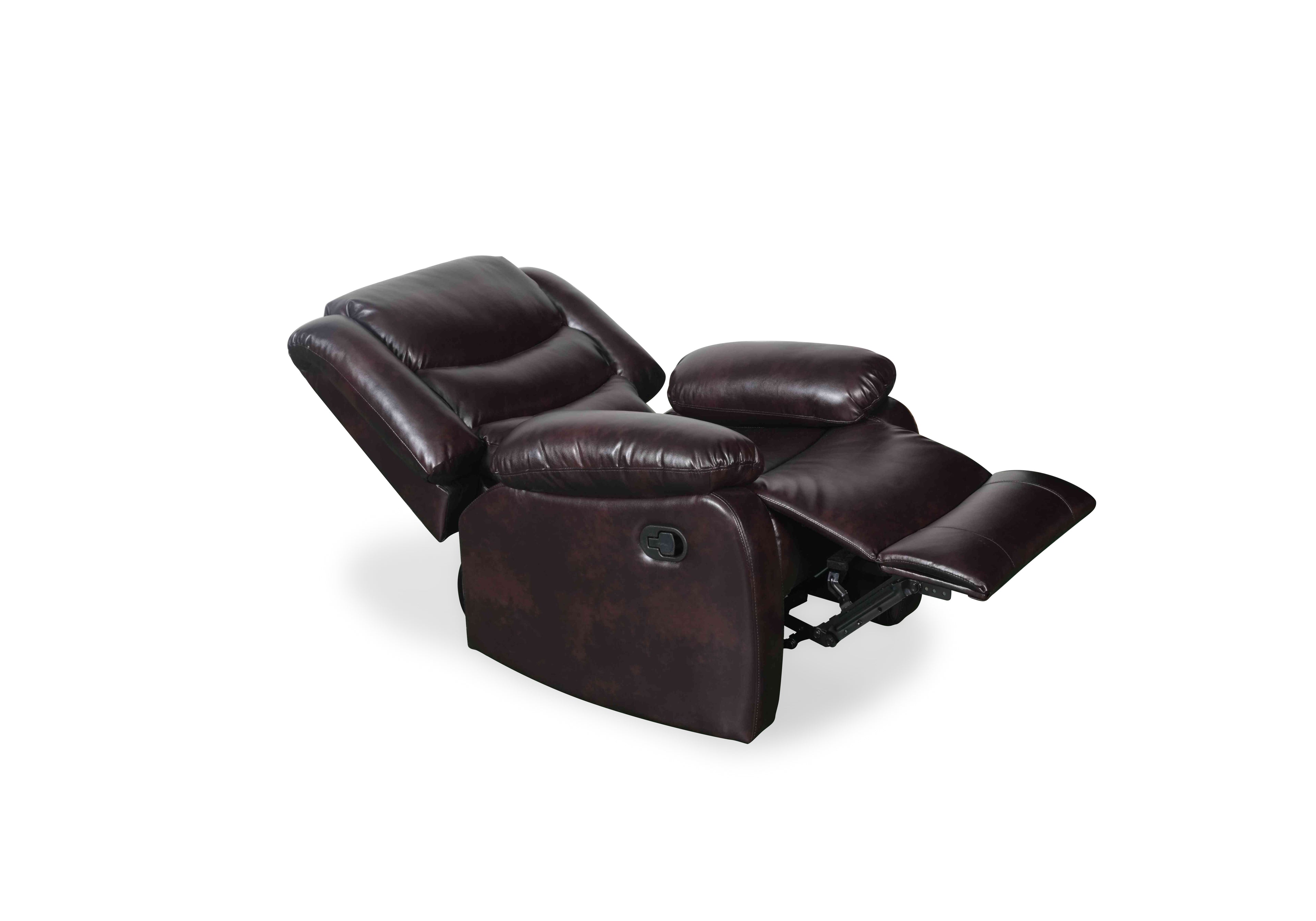 Floresta Manual Recliner Sofa Brown Armchair