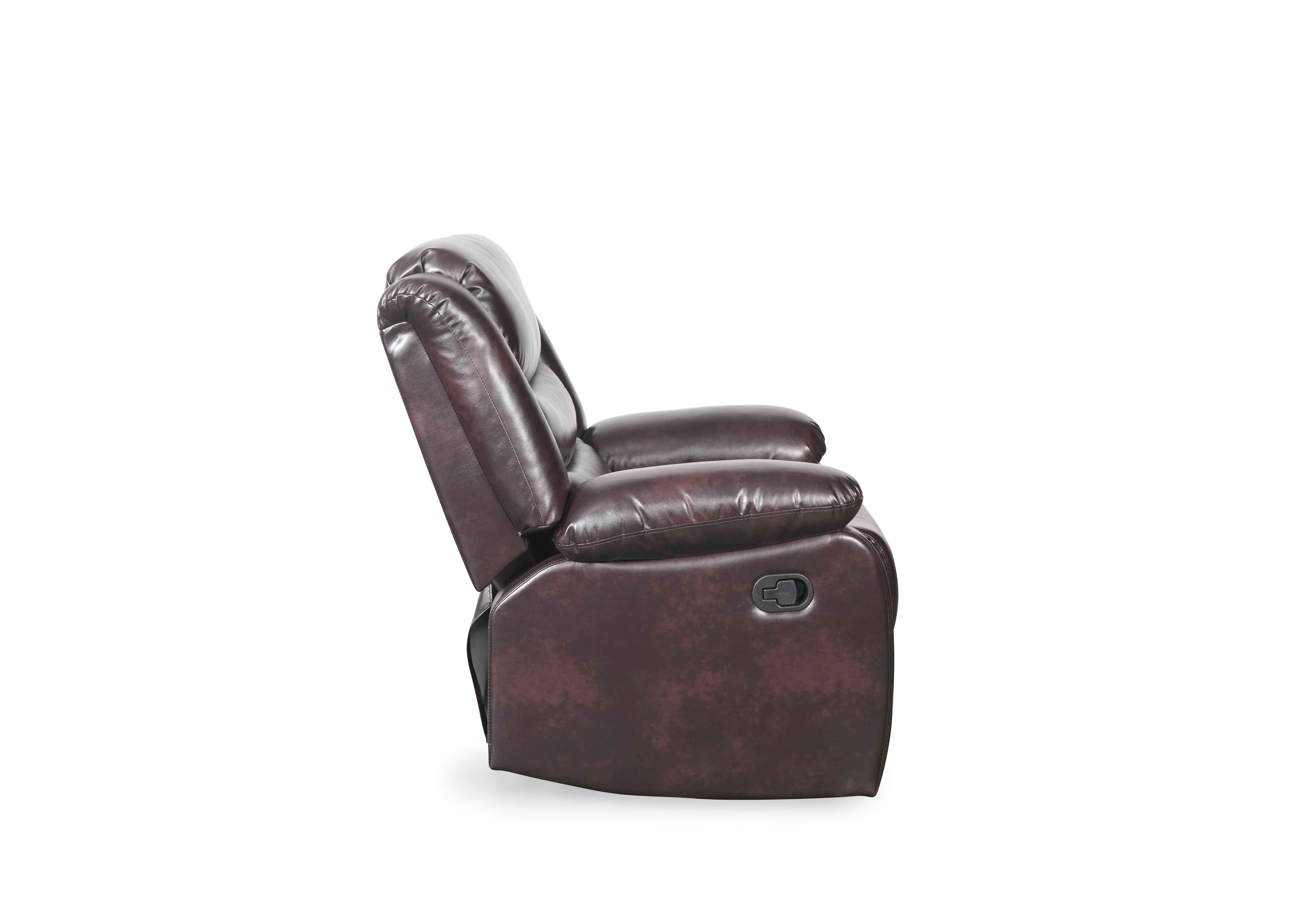 Floresta Manual Recliner Sofa Brown Armchair