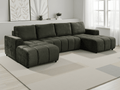 Essence Luxury Green U Shape Corner Sofabed - Sofa Sloth