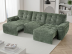 Dune Electric Sofabed Green 3 Seater