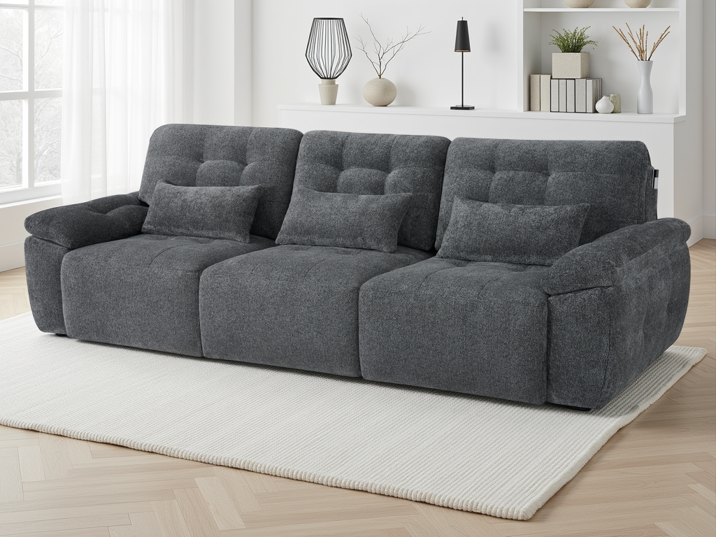 Dune Electric Sofabed Charcoal 3 Seater