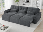 Dune Electric Sofabed Charcoal 3 Seater