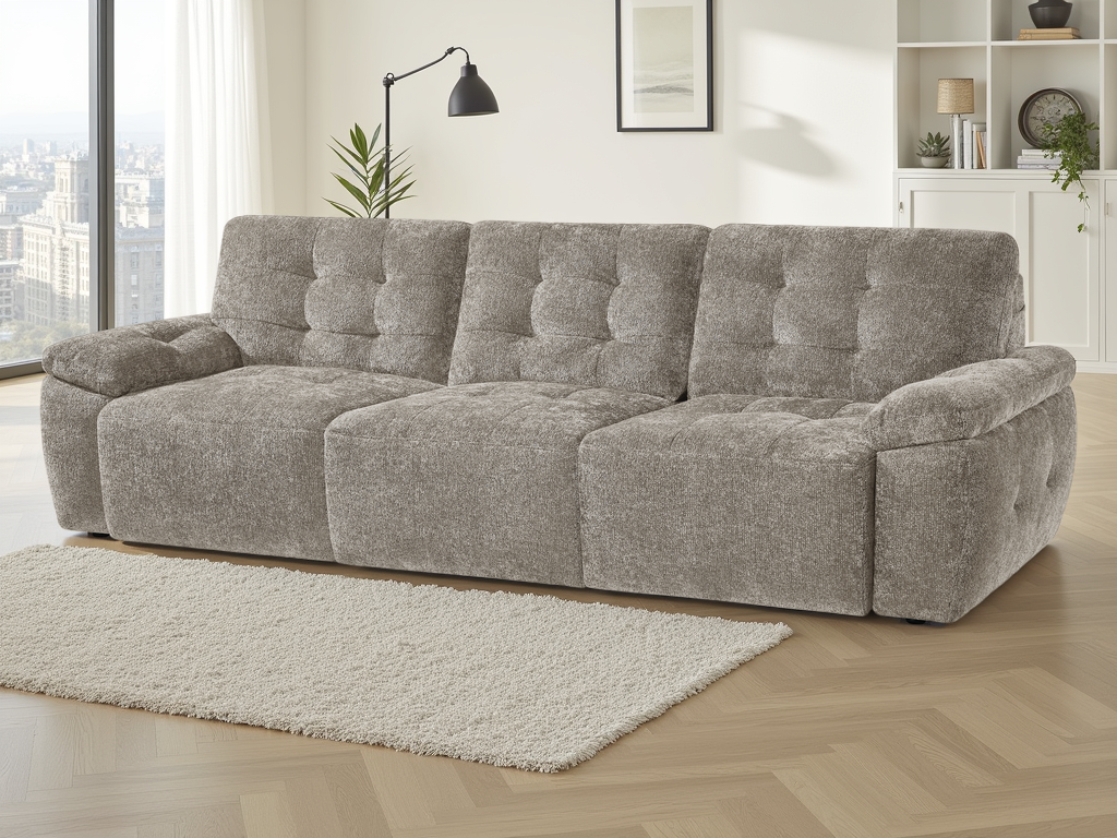 Dune Electric Sofabed Grey 3 Seater