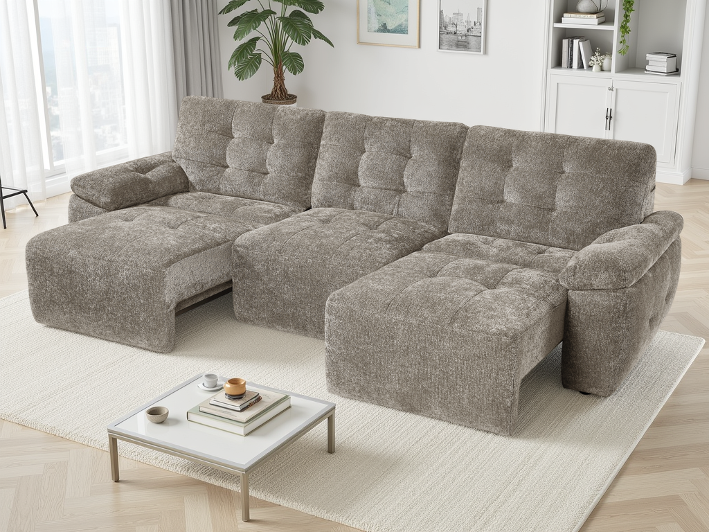 Dune Electric Sofabed Grey 3 Seater