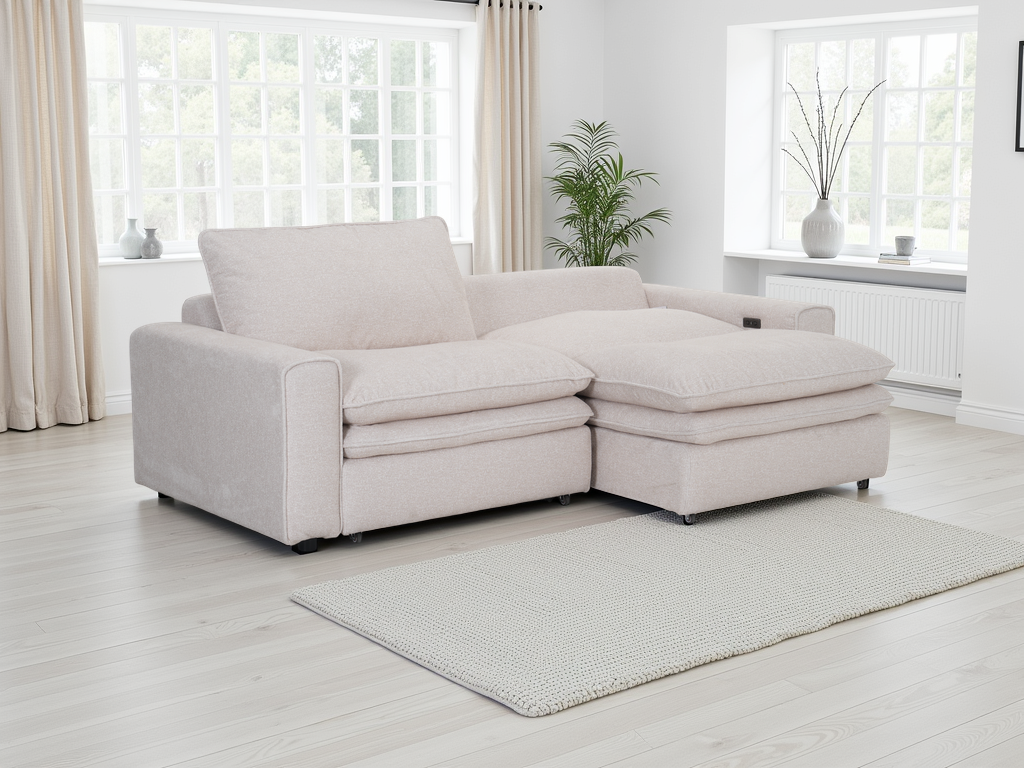 Horizon Cloud Beige Electric Sofa