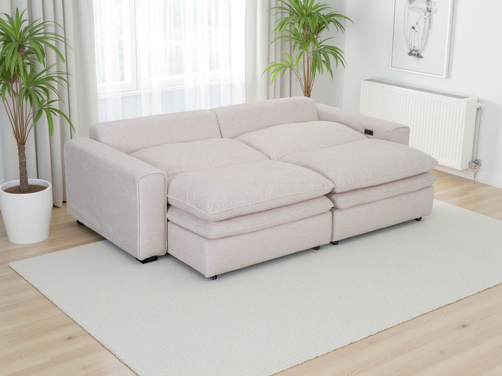 Horizon Cloud Beige Electric Sofa