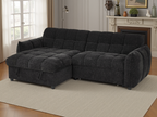 Florid Sofabed Black Universal Corner