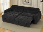 Florid Sofabed Black Universal Corner