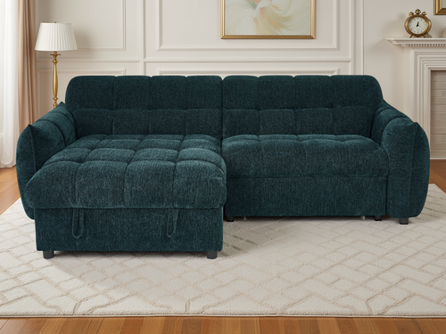 Florid Sofabed Teal Universal Corner