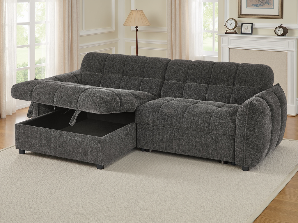Florid Sofabed Grey Universal Corner