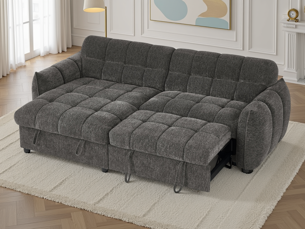 Florid Sofabed Grey Universal Corner