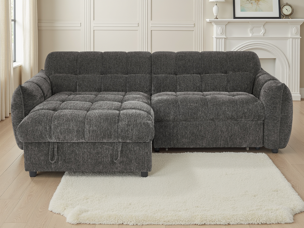 Florid Sofabed Grey Universal Corner