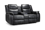 Jungle Electric Recliner 2 Seater Black Leather