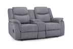 Jungle Electric Recliner 2 Seater Grey Fabric
