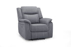 Jungle Electric Recliner Armchair Grey Fabric