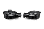 Jungle Electric Recliner Sofa Black 3+2 Set - Sofa Sloth