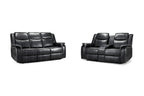 Jungle Electric Recliner Sofa Black 3+2 Set - Sofa Sloth