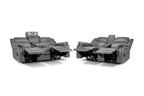Jungle Electric Recliner Sofa Grey 3+2 Set - Sofa Sloth