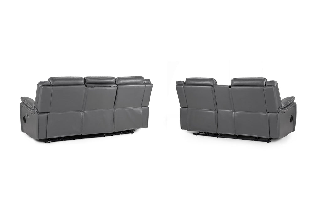 Jungle Electric Recliner Sofa Grey 3+2 Set - Sofa Sloth