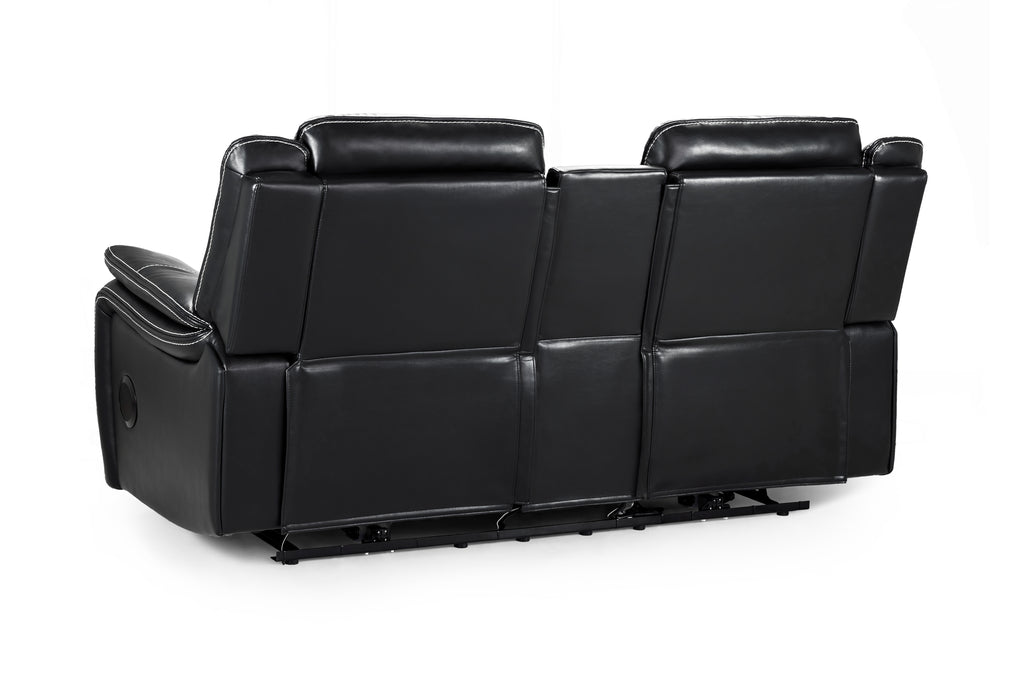 Jungle Electric Recliner 2 Seater Black Leather