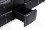 Jungle Electric Recliner 2 Seater Black Leather