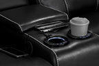 Jungle Electric Recliner 2 Seater Black Leather