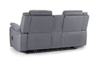 Jungle Electric Recliner 2 Seater Grey Fabric