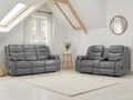 Jungle Electric Recliner Sofa Grey 3+2 Set - Sofa Sloth
