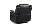 Jungle Electric Recliner Armchair Black Leather - Sofa Sloth