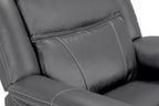 Jungle Electric Recliner Armchair Grey Leather - Sofa Sloth