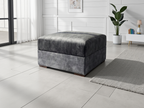 Slowmo Sofa Black Footstool
